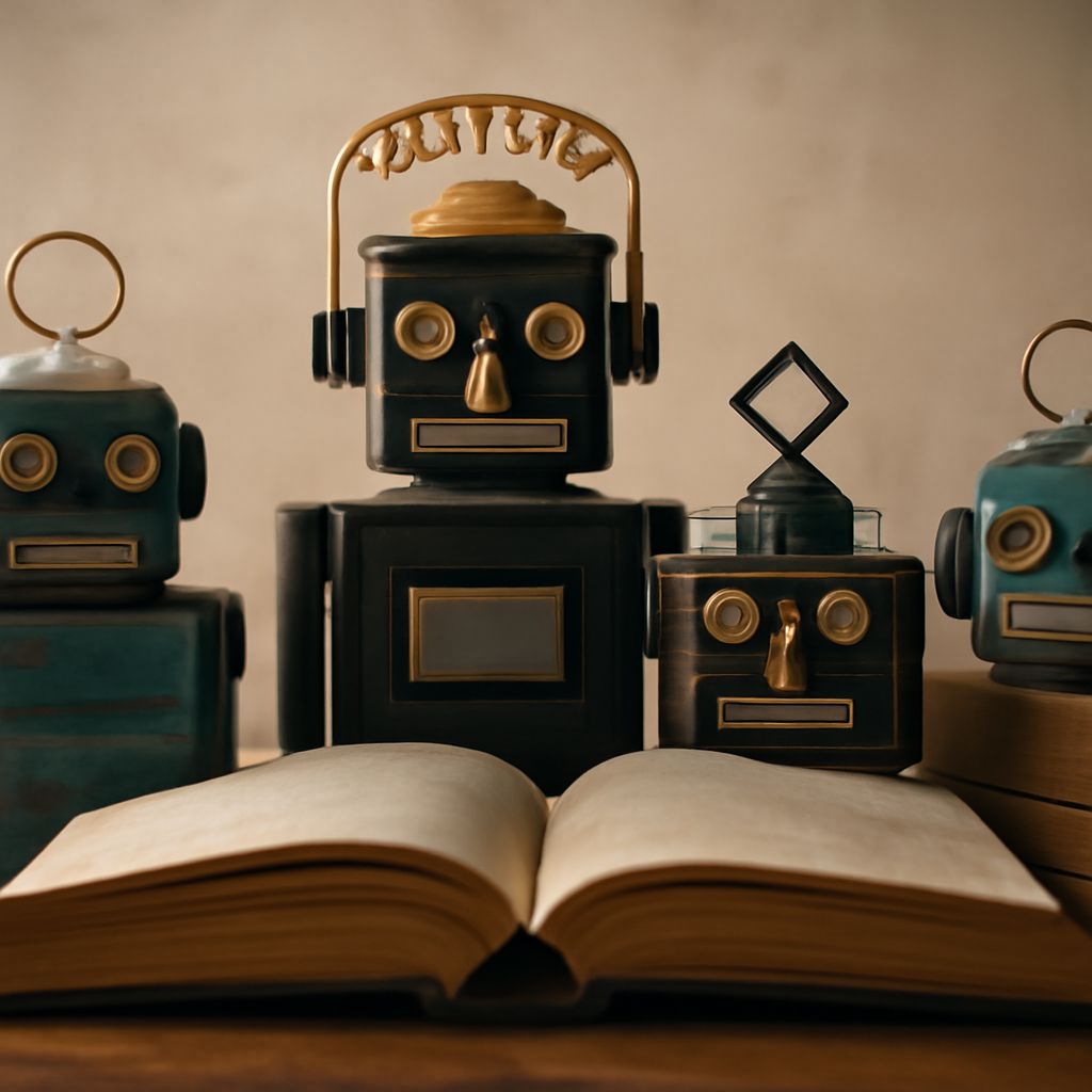 Philosophy reading list with robot camp and dieselpunk robot