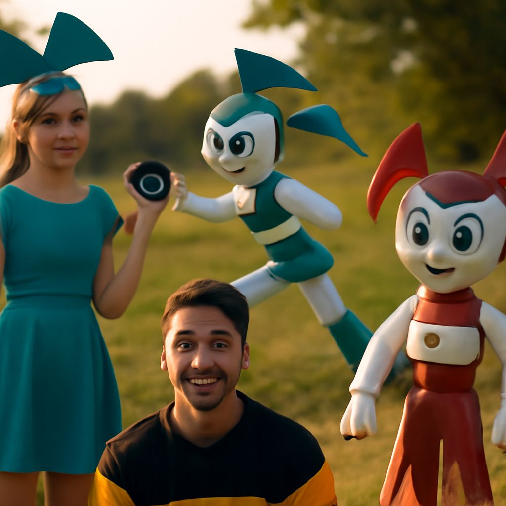 Jenny the Teenage Robot and Charlie the Funland Robot