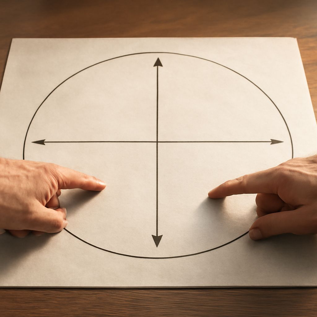 Illustration of four temperaments test and the four temperaments quiz