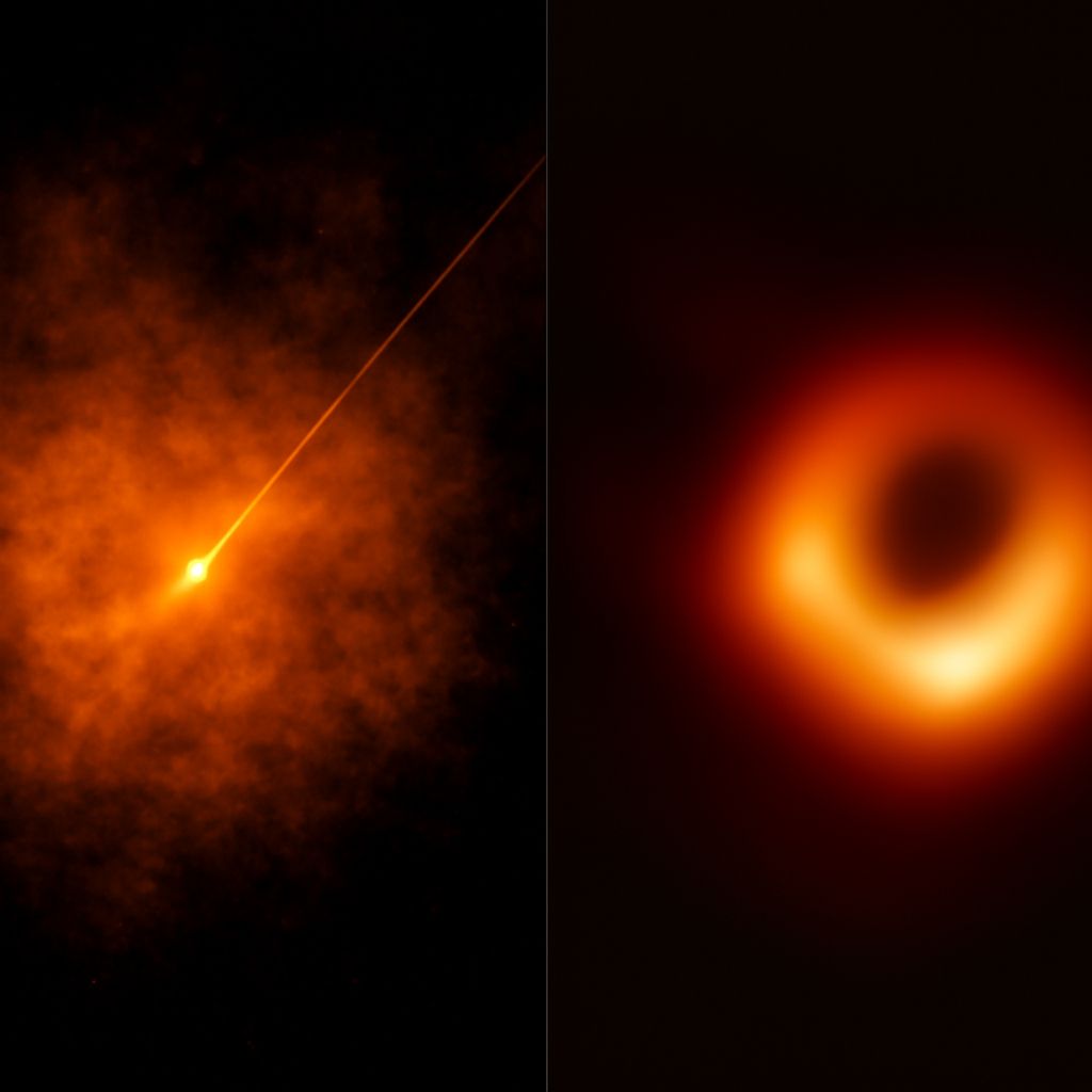 First picture of black hole and photo of black hole