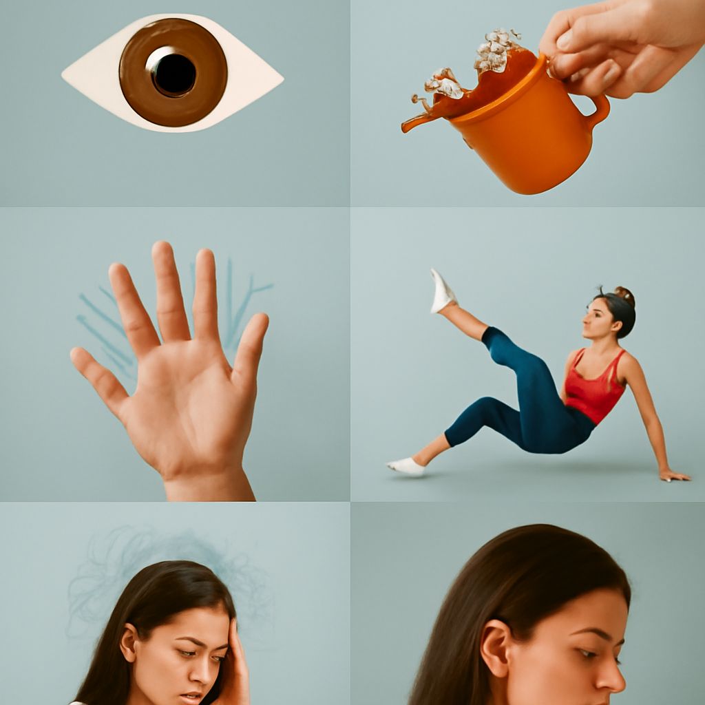 Illustration of MS symptoms and signs of MS