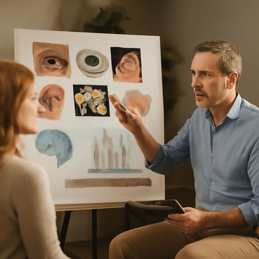 An illustration depicting neurodivergent and neurodiversity concepts